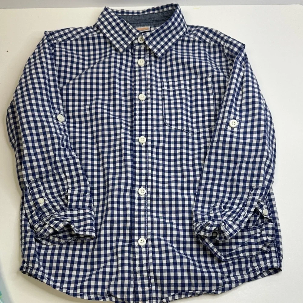 Gymboree Button Down Shirts Bundle | Boys Size 5/6 | 2 Long Sleeve + 2 Short